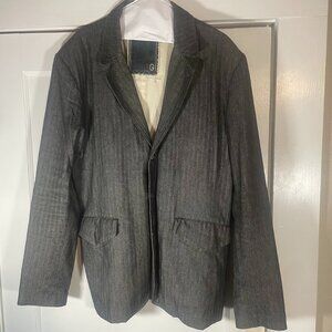 G by Guess Mens Grey Denim Blazer